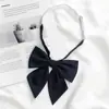 Pajarita de Plumas Femenina Uniforme Jk Color Sólido Estilo Academia Camisa Accesorios de Uniforme Escolar Traje de Marinero Decoración de Lazo Accesorio de Moda
