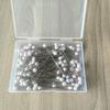 Accesorios de ropa directos de fábrica, decoración fija con flores, 6 mm, polvo blanco, gris, tres colores, aguja de perla, aguja de posicionamiento de bola