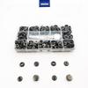 65/70/100 Juegos de Broches Grandes Blancos de Acero Inoxidable de 15 mm de Cuatro Partes + Herramientas de Instalación Broches para Suministro Transfronterizo