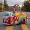 2026 Nova Bolsa de Viagem Casual Fashion Estampada Transfronteiriça para Curta Distância Bolsa Multifuncional Esportiva para Fitness