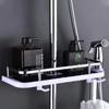 Estante de Ducha Baño Sin Perforación Baño Cesta de Almacenamiento Multifuncional Bandeja de Ducha Elevable Otros