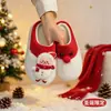 Pantuflas de peluche de Papá Noel para comercio exterior transfronterizo, pantuflas de algodón para el hogar semi-cubiertas, zapatos de regalo navideño para el extranjero, disponible para dropshipping