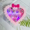 Anel Infantil Princesa Menina Fofa Diamante Sintético Elsa Desenho Animado Pedra Preciosa Menina Bebê Presente de Jardim de Infância