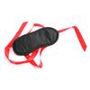 Gafas de esponja negra para adultos, juguetes sexuales al por mayor, cordones rojos, juguete de coqueteo para hombre y mujer, gafas para dormir