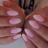 Exclusivo transfronteiriço para unhas simples de gradiente francês clássico, manicure curta, unhas postiças 24 peças, atacado