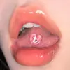 Uña de lengua de acrílico con forma de cruz de amor, 1.6 de grosor, nueva, personalizada, para lengua, nueva joyería para piercing corporal, ins