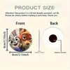 Impresión Plana 2D Rompe Ralph 2 Imán para Refrigerador Nick y Judy Llavero Acrílico Mochila Colgante Lindo