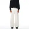 Calça Casual Reta Solta Cleanfit de Algodão Puro Curva Masculina e Feminina de Alta Qualidade, Coleção Primavera e Outono 2025 Americana Linha A