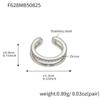 Xinyixinxin Joyería Nueva Europea y Americana Sin Perforaciones para Orejas con Pendientes de Perlas de Imitación de Diamante Acero Inoxidable Chapado en Color Dorado de 18K Retención de Color