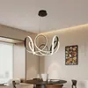 Luz LED Design Nórdico Aço Inoxidável Trevo de Quatro Folhas Irregular Personalidade Criativa Novo Estilo Lustre para Sala de Estar Luminária para Sala de Jantar Minimalista
