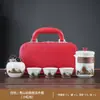 Set Navideño Personalizado, Juego de Té Tetera Retro Rima Antigua Qingshan, Juego de Preparación de Té de Lujo Ligero con Bandeja de Té, Regalo para Empresas al por Mayor