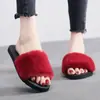Nuevas Zapatillas de Felpa Estilo Coreano Otoño e Invierno para Mujer, Calzado Ligero para el Hogar, Zapatillas Planas Cálidas con Algodón