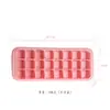 Bandeja de Gelo de Silicone Personalizada pelo Fabricante com 24 Cubos e Tampa Molde para Cubos de Gelo Caseiros de Grau Alimentício Artefato para Fazer Gelo Máquina de Gelo em Cubo