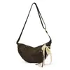 Bolso de lona para mujer con estampado de leopardo, fresco y elegante, estilo ins de verano 2026, bolso simple estilo coreano tipo albóndiga, bolso de hombro de alta apariencia