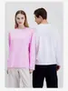 Camiseta de Manga Larga para Hombre de 200g, Algodón Puro, Cuello Redondo, Camiseta Básica para Hombre y Mujer, Ropa de Trabajo con Logo Personalizado, Uniforme de Equipo, Uniforme de Clase
