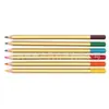 Lápices Personalizados de Madera Color Oro Suave con Puntas de Colores para Pintar, Papelería para Dibujo Infantil y Garabatear, Venta Directa del Fabricante