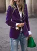 Novidades da Primavera de 2026 Site Independente da Amazon Ebay Estilo Europeu e Americano Elegante Blazer de Veludo Slim-Fit