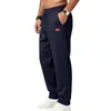 Calça de moletom casual esportiva de jacquard texturizado pesada para outono e inverno, masculina, solta, simples, para uso diário e como roupa de trabalho, transfronteiriça da Amazon, europeia e americana