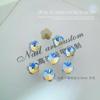Pedras de Strass para Unhas Irregulares com Fundo Pontiagudo Moonlight, Azul Deslumbrante Branco Moonlight Borboleta Coração Quadrado Gordo Cristal Vidro Decorações de Pedras de Strass para Unhas