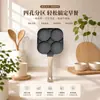 Máquina Casera Creativa para Freír Huevos de Desayuno, Sartén para Freír Huevos, Molde para Huevos, Molde para Waffles de Cuatro Agujeros, Sartén Antiadherente para Panqueques, Sartén Antiadherente