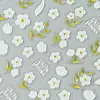 Redanco Nuevos Pegatinas de Uñas con Relieve 5D Flor Dorada y Plateada de Principios de Primavera Calcomanías Adhesivas Estéreo para Uñas He-1103