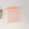 Bolsa de hilo de fábrica, venta al por mayor, bolsa de organza de color sólido, bolsa de malla para embalaje de joyas y regalos cosméticos
