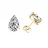 Pendientes de moissanita de plata esterlina S925 para mujer, sencillos, de moda, con forma de gota y pera, con diamantes mosant, suministro transfronterizo.