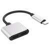 Para Apple X iPhone14 Xr Xs cable adaptador de audio para auriculares dual lightning línea de conversión I os1