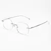 Gafas Pure Desire Ultra-Ligeras Sin Montura Anti-Luz Azul para Miopía en Mujeres, Varillas Metálicas Versátiles, Gafas de Hilo de Oro Ultra-Ligeras, Sin Graduación