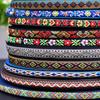 Bordado de Color Estilo Brocado Zhuang Zhuang de Guangxi Encaje de Pista DIY Traje Étnico Tela de Borde Cinta