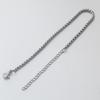 Pulseira de Joias em Aço Inoxidável Corrente de Pérolas Quadradas de Aço Titânio Acessórios de Vestuário para Meninas Pulseira Masculina Personalidade Pulseira Ajustável