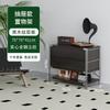Gabinete de Revista abatible estilo tronco Gabinete lateral para sala de estar Estante de almacenamiento estilo japonés Librero Gabinete tipo cubo Almacenamiento para el hogar Gabinete de almacenamiento nórdico