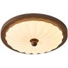 Lámpara de Techo para Dormitorio Estilo Medieval Color Nogal Retro Estilo Wabi-Sabi Gama Alta Color Nogal Lámpara de Techo para Estudio Protección Ocular
