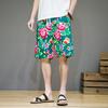 2023 Estilo Chino Verano Noreste Pantalones Cortos de Flores para Hombre Moda Casual Pantalones Cortos de Flores para Hombre Venta al por Mayor y Menor