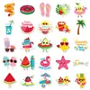50 pegatinas de graffiti de verano personalizadas transfronterizas estilo fresco playa creativas decorativas para vaso de agua funda de teléfono móvil pegatinas de guitarra