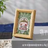 Pegatina para refrigerador 6*9 magnética con núcleo de imagen marco de fotos de papel de aluminio dorado display de mesa doble uso tira larga marco pequeño de madera sin perforación marco de 3 pulgadas