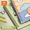 Livro de Desenho Panda Cartoon A4 Cores Verdadeiras, Livro de Desenho Espesso para Crianças, Caderno de Esboços de Arte para Ensino Fundamental, Livro de Desenho em Branco