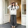 Sudadera con Capucha Estilo Coreano para Niñas 2026 Estampado de Dibujos Animados Nueva Moda Primavera y Otoño Top con Capucha Estilo Escolar