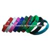 Venda por atacado fornecimento de impressão de silicone pulseira de borracha de impressão de tela plana LOGO cor pulseira anel de borracha
