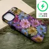 Capa Magnética de Celular com Flores Secas Retrô Transfronteiriça Duas em Uma Película Case Adequada para Apple 17Promax Capa de Camada Dupla Anti-Queda