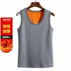 Chaleco cálido de terciopelo y terciopelo dorado engrosado para hombre 2026 invierno sin mangas camiseta interior chaleco