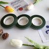 Cinta de color, cinta verde, rollo de papel adhesivo para manos, hecho a mano, material para manualidades, flores secas, malla de seda, diseño de flores para manualidades.