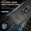 Funda para Teléfono Google Pixel 11 Pro Aplicable Amazon Ventana Deslizante Cobertura Total A Prueba de Caídas Soporte con Anillo para Dedo Cubierta Protectora para Teléfono