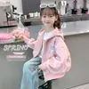 Ropa exterior para niñas, estilo de finales de otoño, nueva colección 2026, ropa de primavera de moda para niños, sudadera con capucha, top de otoño moderno para niñas pequeñas