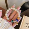 Templo mismo estilo recuerdo turístico pulsera de esmalte color gris fragante colección pulsera de bestia dorada estilo étnico retro artístico para mujeres