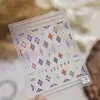 Adesivos Tomoni para Unhas com Relevo Estilo Japonês Popular Adesivos de Unha para Crianças Série de Animais de Desenho Animado Decorações para Unhas
