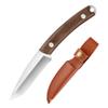 Cuchillo de Fruta de Acero Inoxidable con Vaina Cuchillo de Cocina para Verduras Mango de Madera Pelador Portátil para Exterior Camping Cuchillo Yangjiang