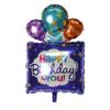 Novo Colorido Espanhol Presente De Aniversário Bolsa Balão Decoração De Festa De Aniversário Caixa De Presente De Aniversário Balão De Filme De Alumínio