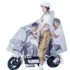 Impermeable Universal Portátil Ligero para Ciclismo Scooter Eléctrico Bicicleta Impermeable Transparente Capa de Lluvia Designado para Estudiantes Adultos de Viajes Compartidos