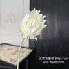 Flor artificial, tallo único, decoración para sala de estar del hogar, ramo de flores artificiales, flor de cardo nórdico aterciopelada, decoración de boda